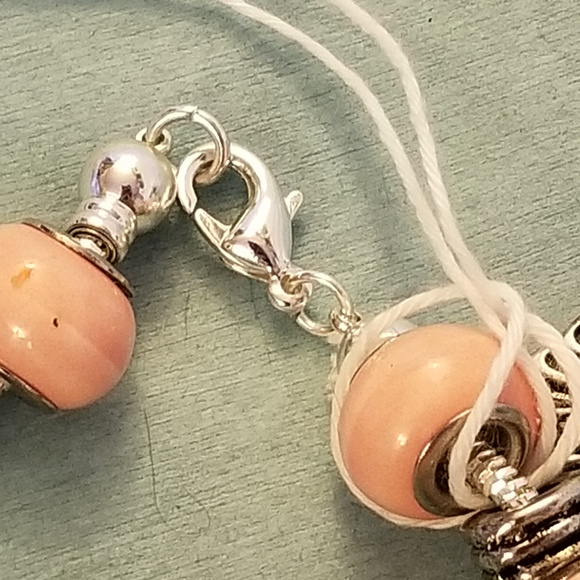 Handmade Bracelet Ladybug Butterfly Pink - Picture 7 of 8